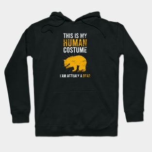 this is my human costume im actually a bear Hoodie